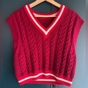 Aritizia (Sunday Best) Red Sweater Vest